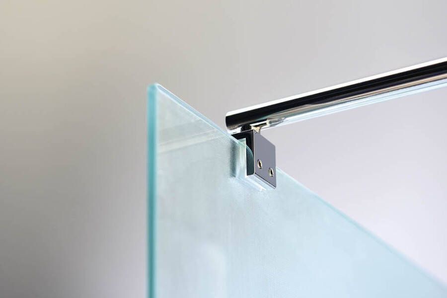 Aqualine Walk In inloopdouche matglas 110x190 cm 6 mm mat veiligheidsglas
