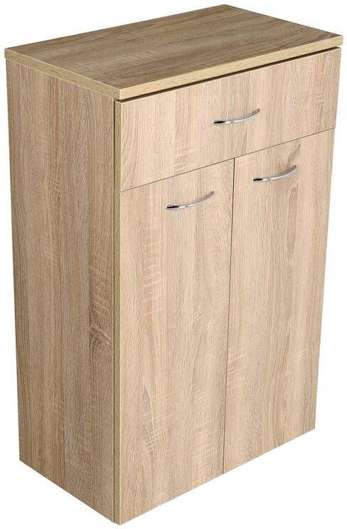 Aqualine Zoja Keramia Fresh lage opslagkast 50x78cm oak platin