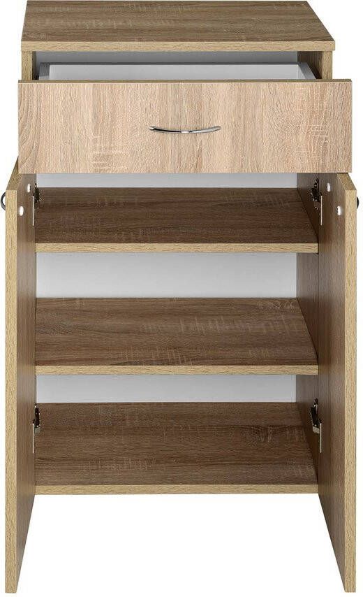 Aqualine Zoja Keramia Fresh lage opslagkast 50x78cm oak platin
