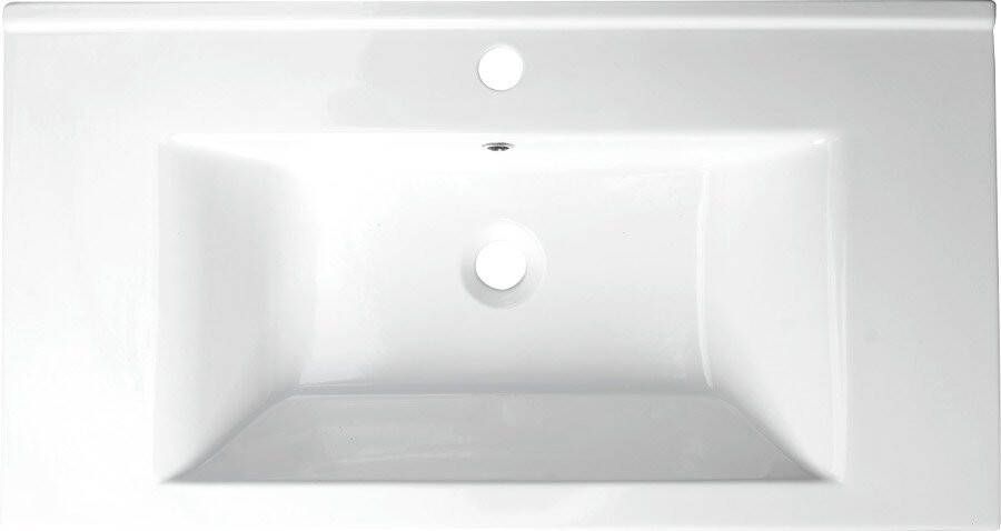 Aqualine Zuno 85 Wastafel voor badkamermeubel 85x45 wit