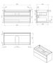Best design Beauty 100 Greeploos meubel onderkast 100cm mat zwart - Thumbnail 2