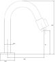 Best Design Toiletkraan Ore Dimpel Ronde Uitloop 19 5 cm RVS - Thumbnail 3