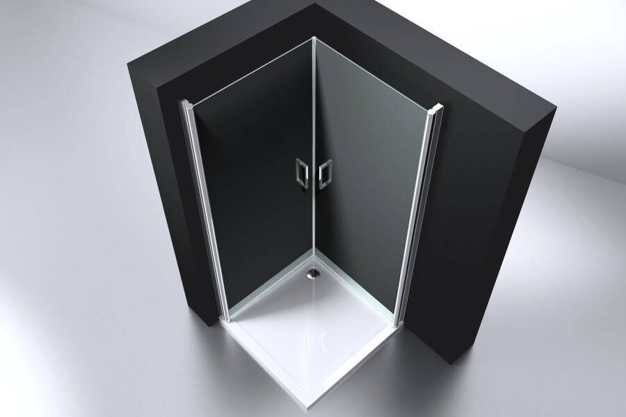 Best design ERICO vierkante douchecabine Nano 90x90cm swingdeur