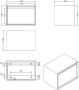 Douche Concurrent Ladekast Horizon Hangend 60x40x40cm Solid Surface Mat Wit Softclose Greeploos - Thumbnail 3