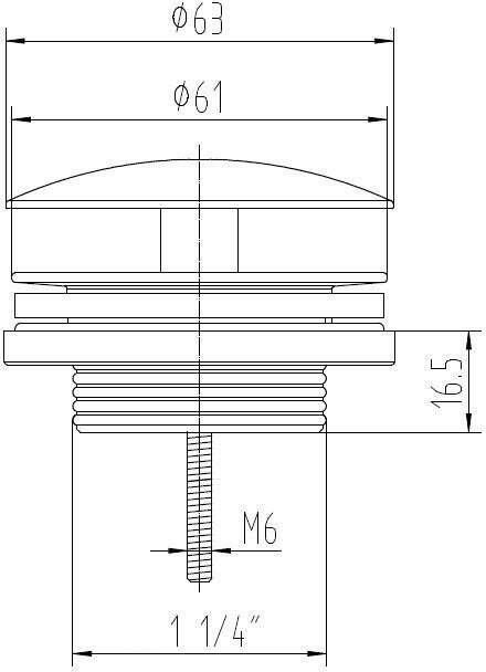 Best design Nero Fontein afvoer plug laag mat zwart