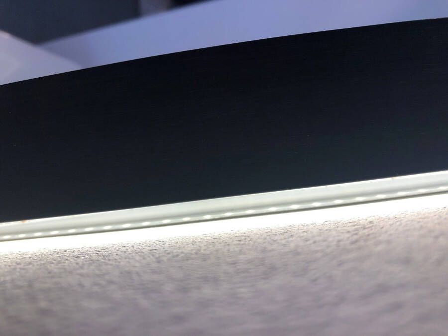 Best design Nero Venetië ronde LED spiegel Ø120cm zwart