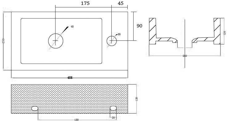 Best design Rola fontein 26x45 glanzend wit