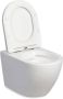 Blue Label Balder wandcloset Rimfree normaal 53cm met zitting SC & QR mat wit - Thumbnail 2