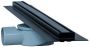 BLUE LABEL Slimline RVS douchegoot 900cm zwart met flens zwart RVS rooster sifon waterdicht membraan - Thumbnail 6