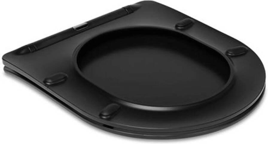 Blue Label softclose toiletzitting mat zwart