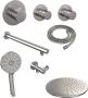 Brauer Brushed Edition Regendoucheset inbouw hoofddouche 20cm Wandarm glijstang met inbouwdeel Gladde knoppen handdouche Rond 3 standen PVD geborsteld RVS 5-NG-080 - Thumbnail 11