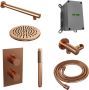 Brauer Copper Edition doucheset rechte muurbuis en staafhanddouche 3-weg 20 koper - Thumbnail 2