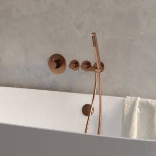 Brauer Copper Edition inbouwbadkraan staafhanddouche koper