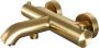 BRAUER Gold Edition Badkraan Opbouw glijstang 2 functies 2 gladde knoppen handdouche rond 3 standen PVD geborsteld goud 5-GG-041-2 - Thumbnail 4