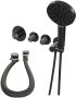 Brauer Gunmetal Edition thermostatische inbouw badkraan SET 02 met badvulcombinatie en 3-standen handdouche en doucheslang en wandaansluitbocht gunmetal geborsteld PVD - Thumbnail 4