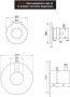 BRAUER Gunmetal Edition inbouwthermostaat met inbouwdeel 3 gladde knoppen geborsteld gunmetal 5-GM-088 - Thumbnail 3