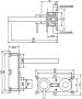 Brauer Gunmetal Edition inbouw wastafelmengkraan met rechte uitloop rechts en rozetten model C2 Gunmetal geborsteld PVD 5-GM-083-S3-65 - Thumbnail 5