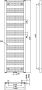 Bruckner Albrecht radiator middenaansluiting 40x157 wit - Thumbnail 3