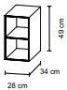 Bruynzeel Box nis voor onderbouwkast 90 cm zijde zwart - Thumbnail 2