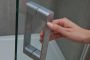 Bruynzeel Lector II douchedeur 100x200 cm Clean Glass Coating mat chroom - Thumbnail 3