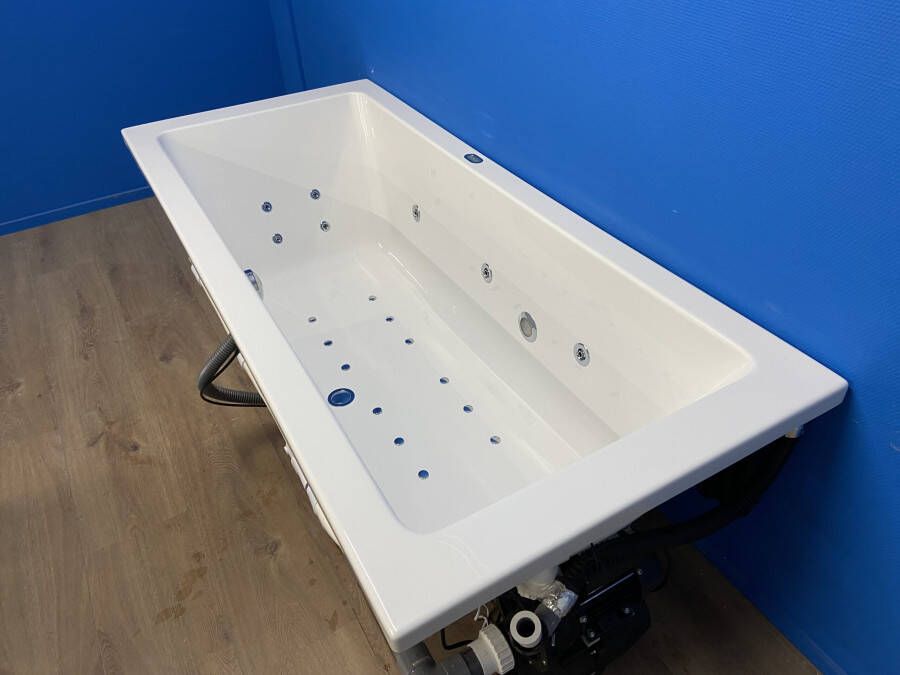 Bruynzeel Plano bubbelbad met Premium systeem 170x75 wit