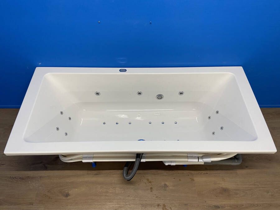 Bruynzeel Plano bubbelbad met Premium systeem 180x80 wit