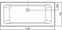 Bruynzeel Plano bubbelbad met WP2 systeem en kleuren verlichting 170x75 wit - Thumbnail 3