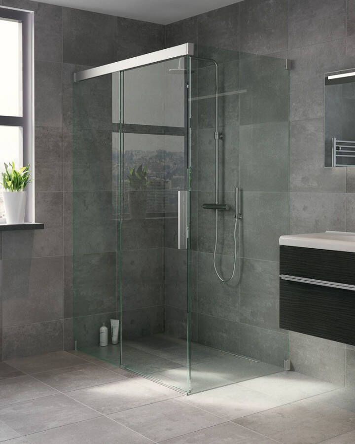 Bruynzeel Zeno II zijwand 80x210 chroom