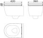 Clou First toiletzitting met deksel 36x4.8cm soft close en quick release Wit CL 04.06030 - Thumbnail 4