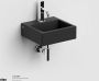 Clou Flush 1 fontein 28x27cm kraangat Keramiek Zwart mat CL 03.12010 - Thumbnail 3
