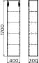 Clou Hammock kolomkast 40x170cm omkeerbaar Mdf Wit mat CL 07.66.417.55 - Thumbnail 4