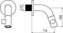 Clou Kaldur kranen chroom fonteinkraan 4.5x6.8cm korte uitloop wandmontage CL 06.05.001.29 - Thumbnail 5