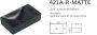 Creavit Aloni wastafel keramische wastafel 35x30 cm mat zwart rechts - Thumbnail 3