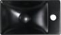Creavit Aloni wastafel keramische wastafel 35x30 cm mat zwart rechts - Thumbnail 4