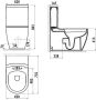 Boss & Wessing Toiletpot Staand BWS Grande Met Bidet Onder En Muur Aansluiting Wit - Thumbnail 3