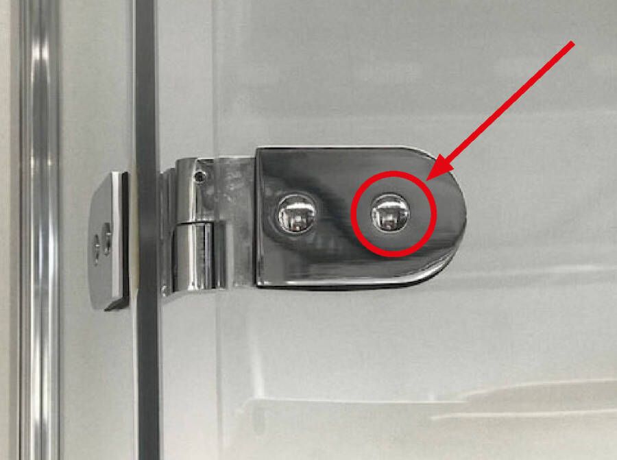 Afdek dopje (1 stuk) voor scharnieren douchecabines chroom