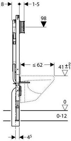 Geberit Duofix Sigma UP720 inbouwreservoir 8cm