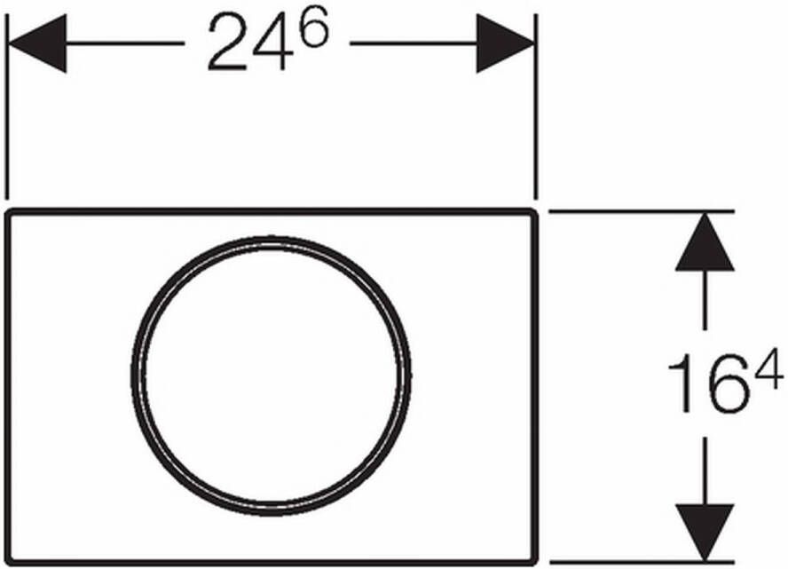 Geberit Sigma10 bedieningsplaat wit-chroom-wit