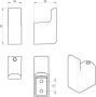 Gedy Pirenei Handdoekhaak set chroom - Thumbnail 2