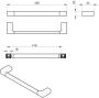 Gedy Pirenei Handdoekhouder 450x66mm chroom - Thumbnail 2