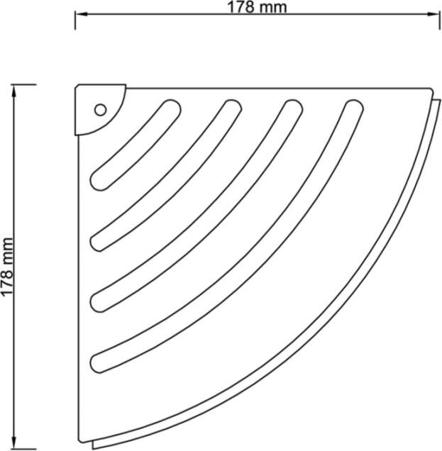 Gedy Smart doucheplank 17 8x17 8 chroom