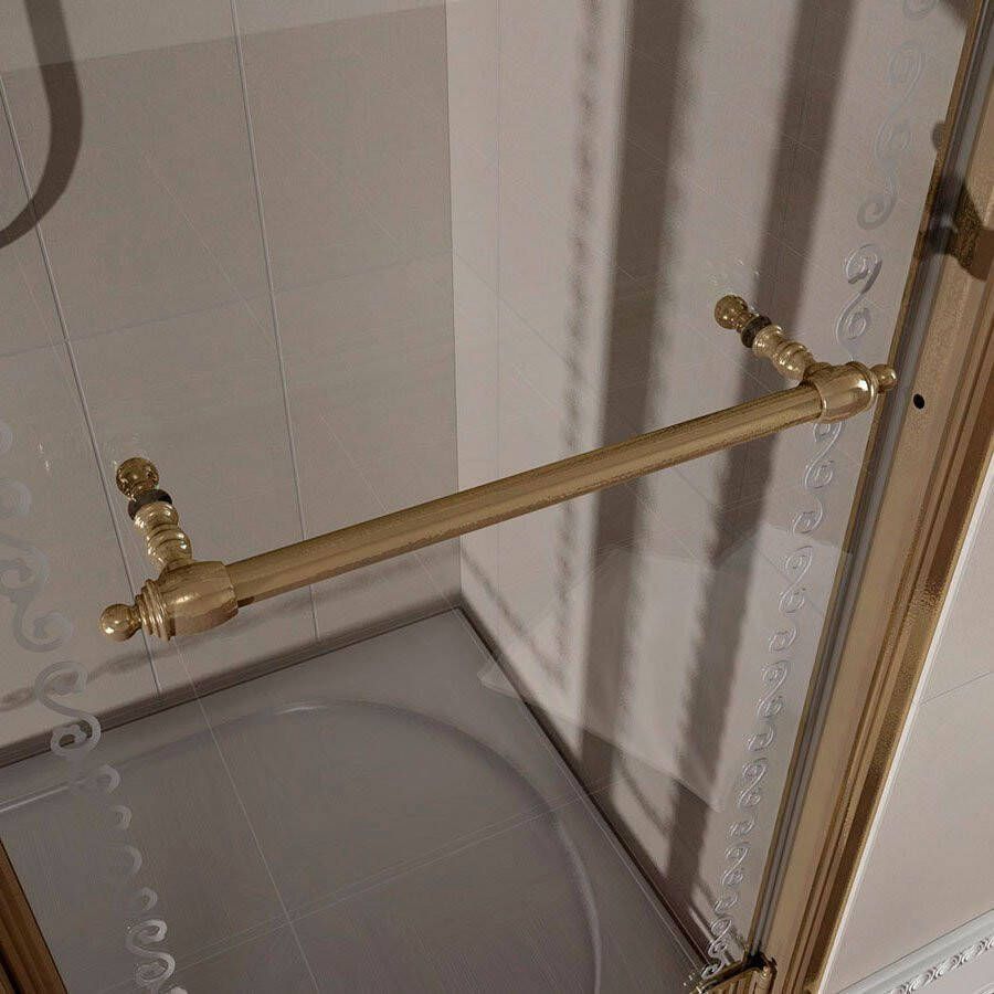 Gelco Antique draaibare douchedeur rechts 80x190cm 8mm nano veiligheidsglas