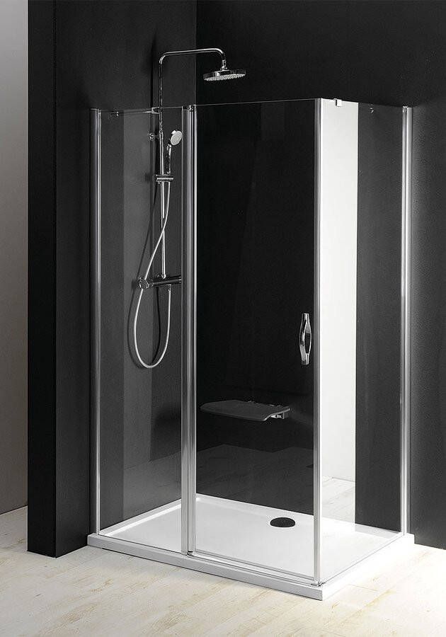 Gelco One douchecabine rechthoek 110x75 cm chroom
