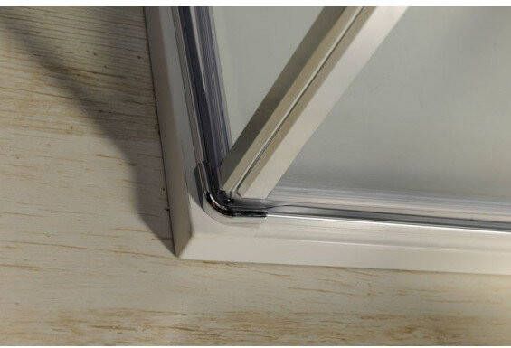Gelco One draaideur douchecabine met hoekinstap 120x120 cm Antikalk