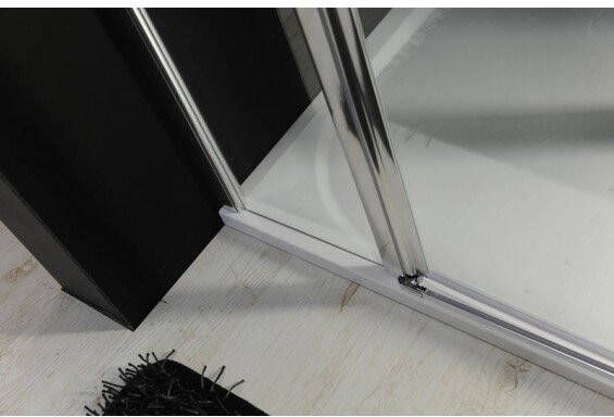 Gelco One draaideur douchecabine met hoekinstap 120x120 cm Antikalk