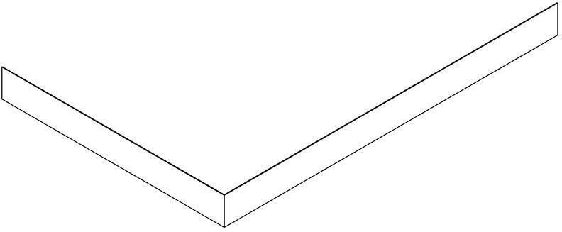 Gelco Sara voorzetpaneel rechthoek douchebak 120x80 cm wit links