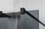 Gelco Vario inloopdouche vrijstaand mat glas 120x200 mat zwart - Thumbnail 2