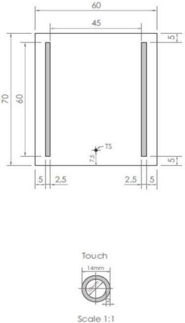 Gliss Design Vertical spiegel met LED-verlichting en verwarming 60x70cm - Foto 3