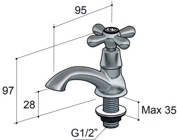 Hotbath Amice A001 fonteinkraan