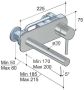 Hotbath Buddy 1-hendel inbouw wastafelmengkraan met rechte uitloop en achterplaat geborsteld nikkel - Thumbnail 3